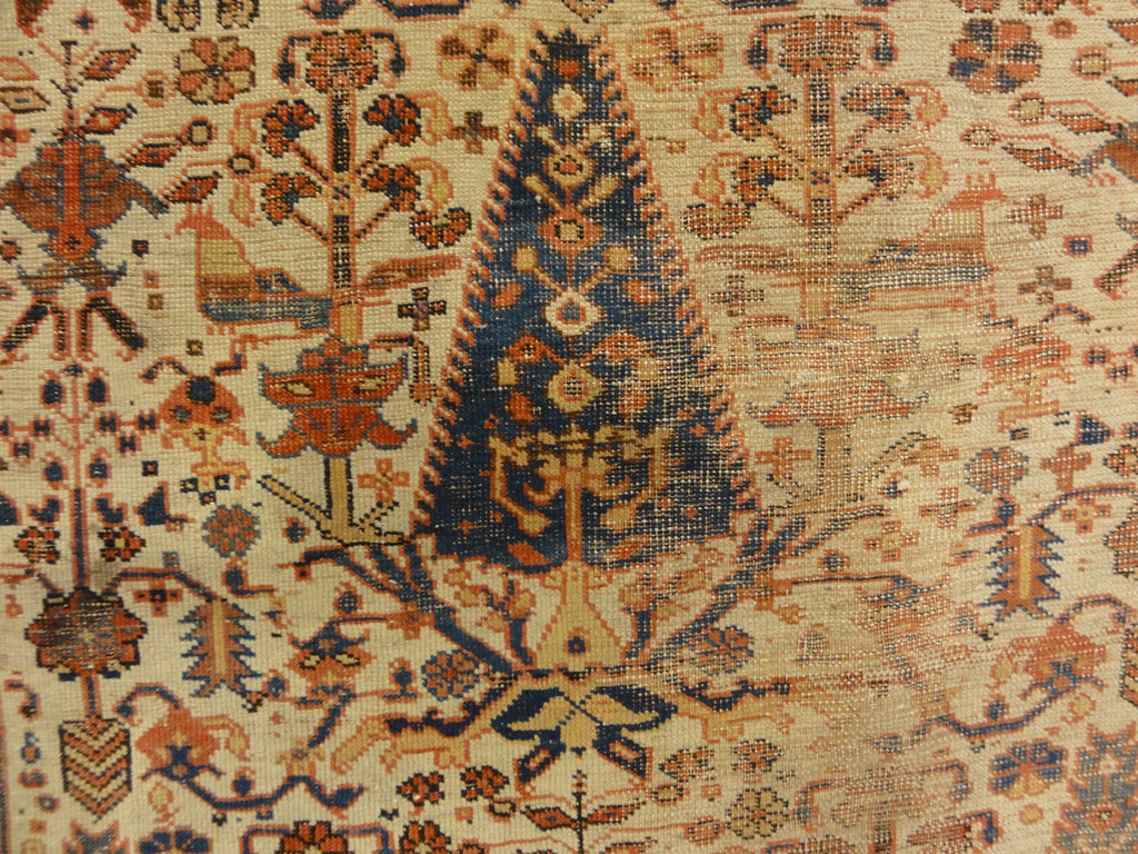 Rare Persian Proto Afshar Rug Circa 1850s Genuine Authentic Intricate Woven Carpet Art Santa Barbara Design Center Rugs and More