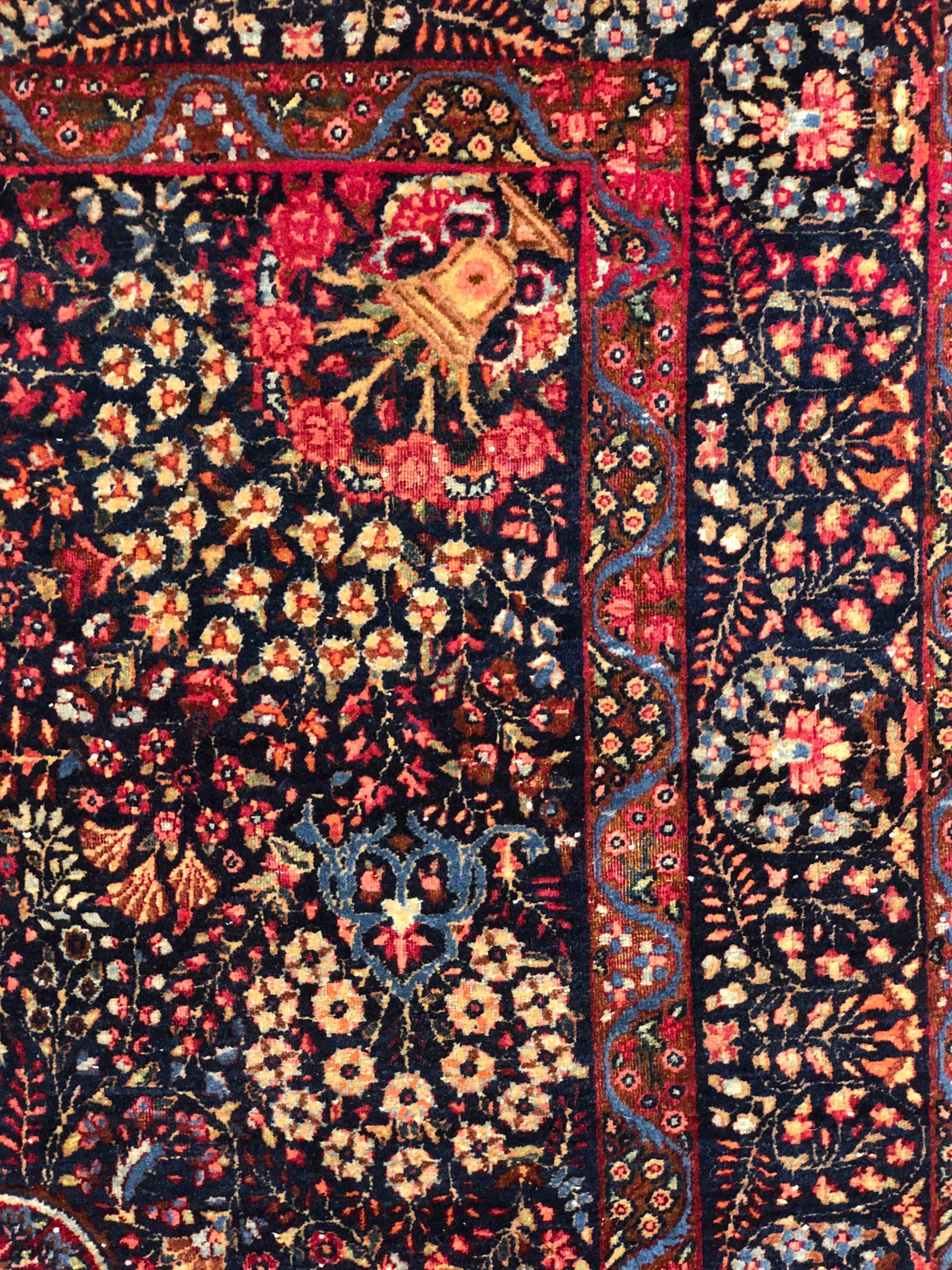 Antique Ravar Kerman Rug 38023