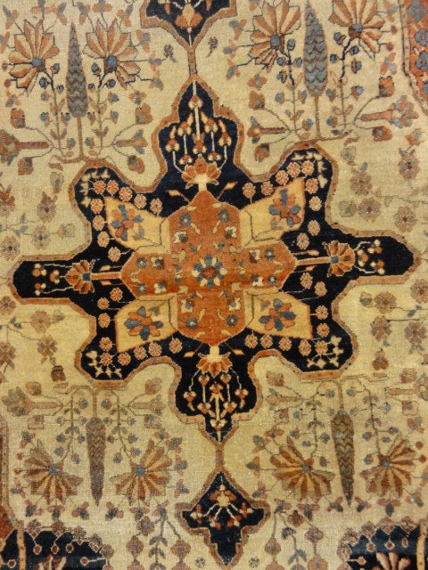 Antique medalion sarouk Farahan Rug 29862