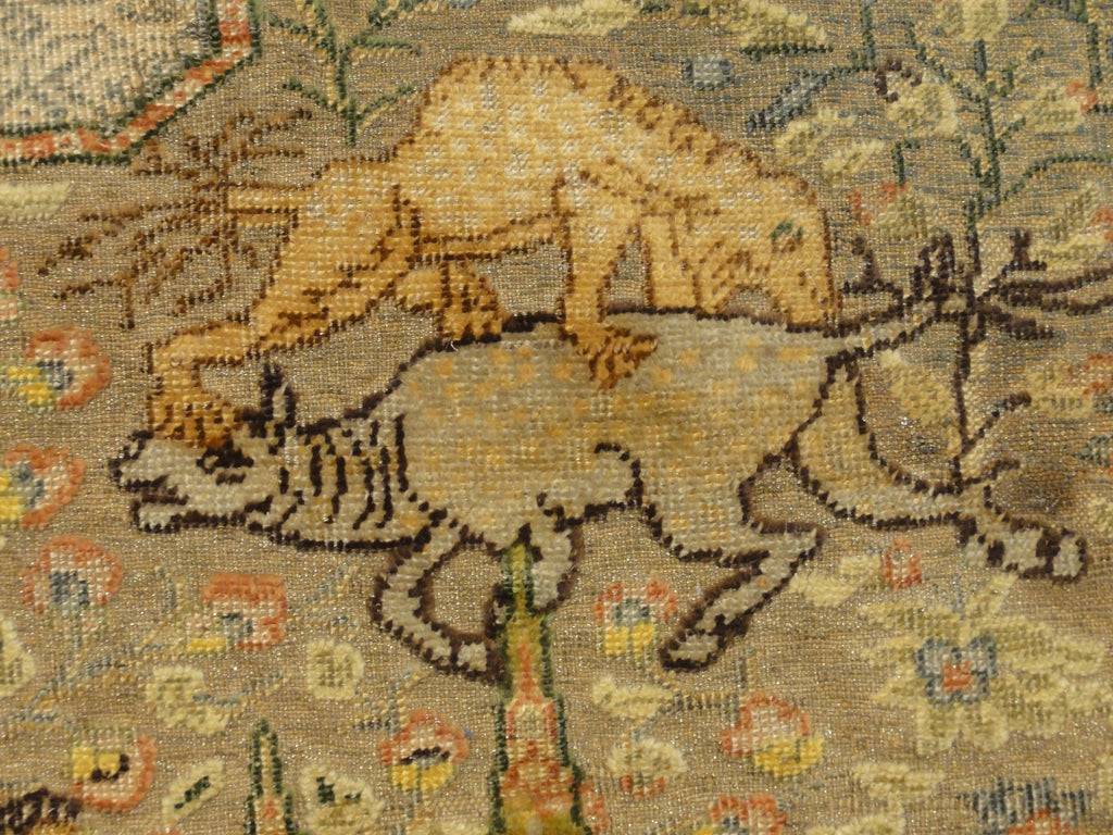 important Gift to Tzar of russia made with gold, silver and silk treads in Garden of Paradise design 30636