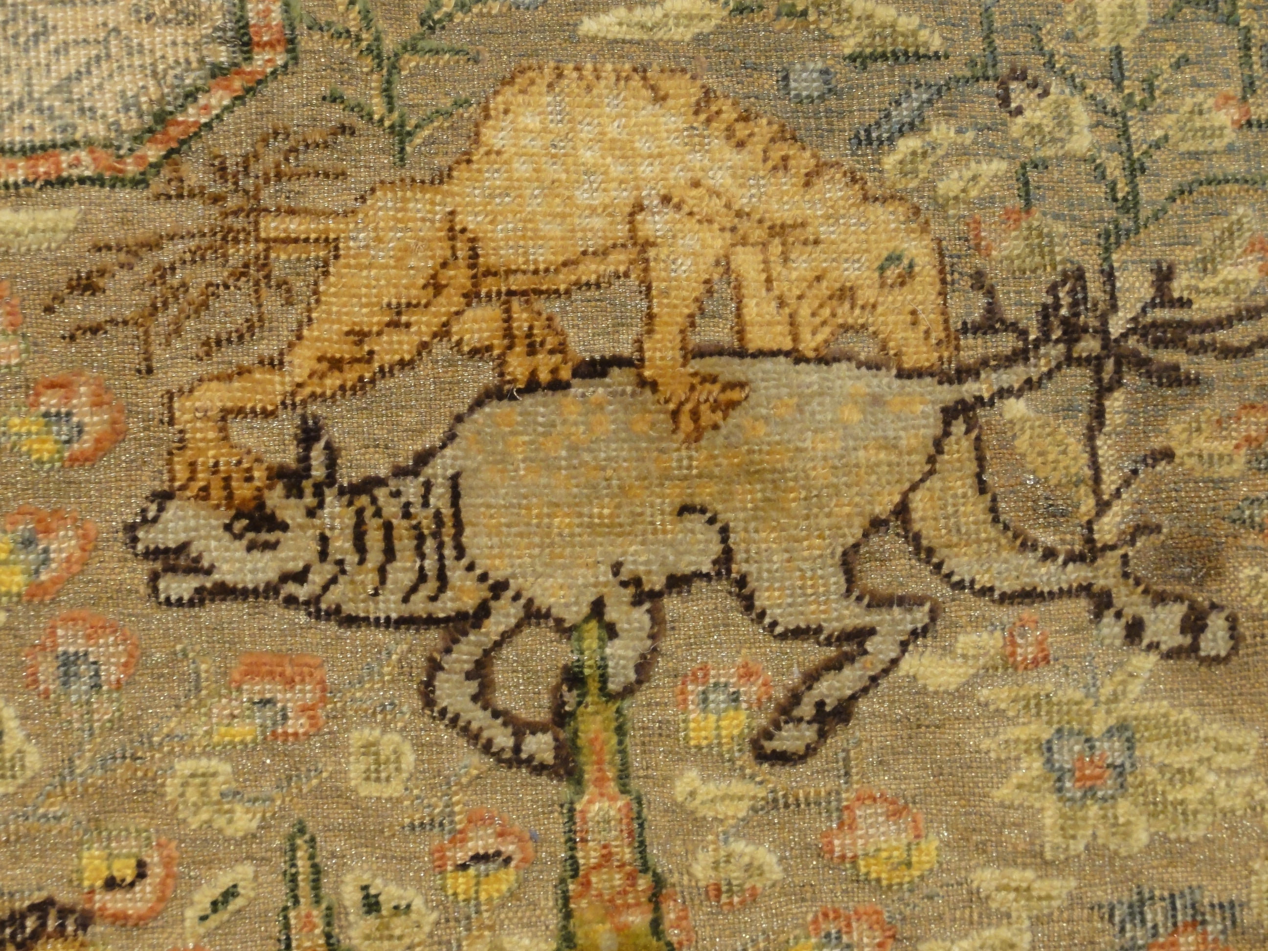 important Gift to Tzar of russia made with gold, silver and silk treads in Garden of Paradise design 30636