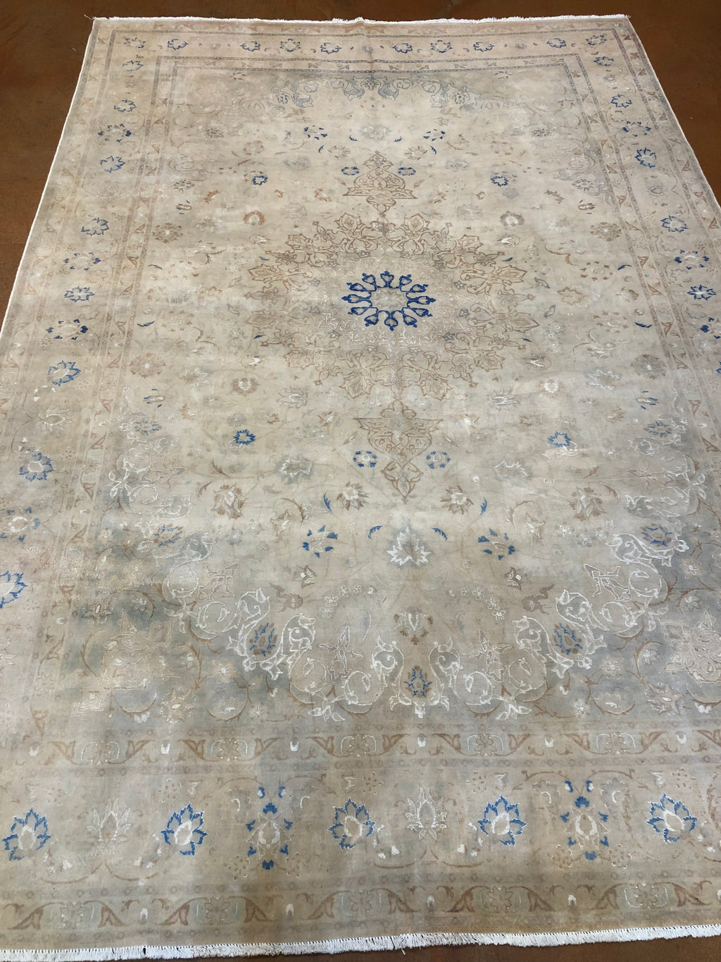 Finest Vintage Persian Tabriz 37303