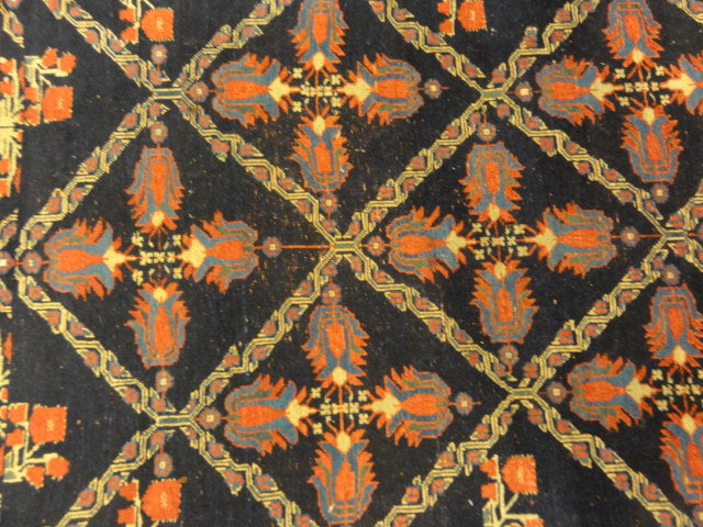 29858 Rare Antique lettuce Afshar Rug ca.1880