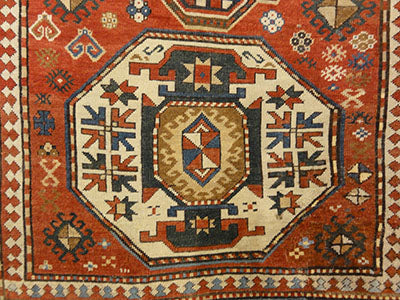 Antique Kazak Woven Ca 1880 Rugs & More - Santa Barbara Design Center