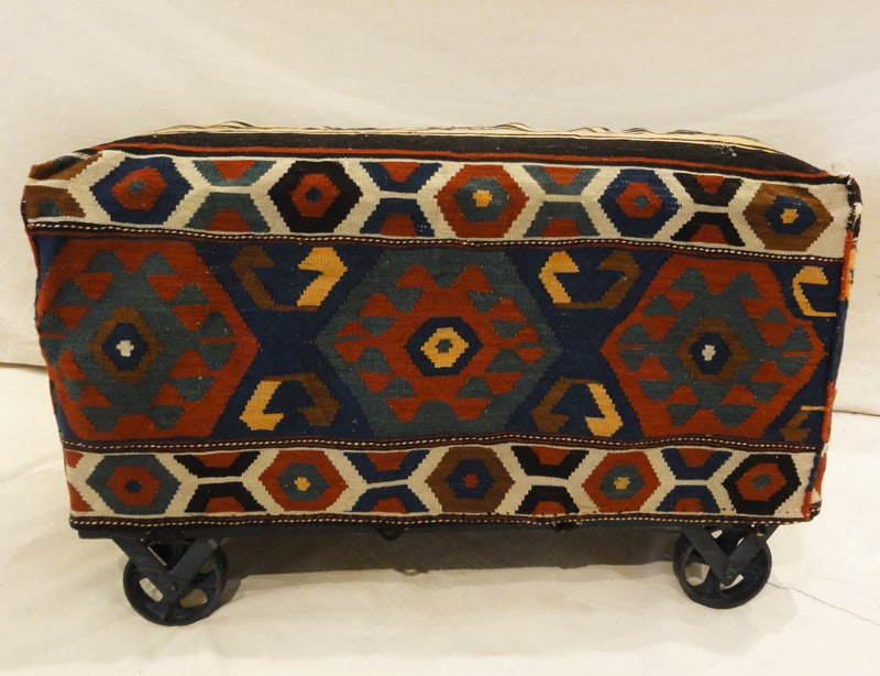 30801 Antique Caucasian Mafrash donkey moving bags.