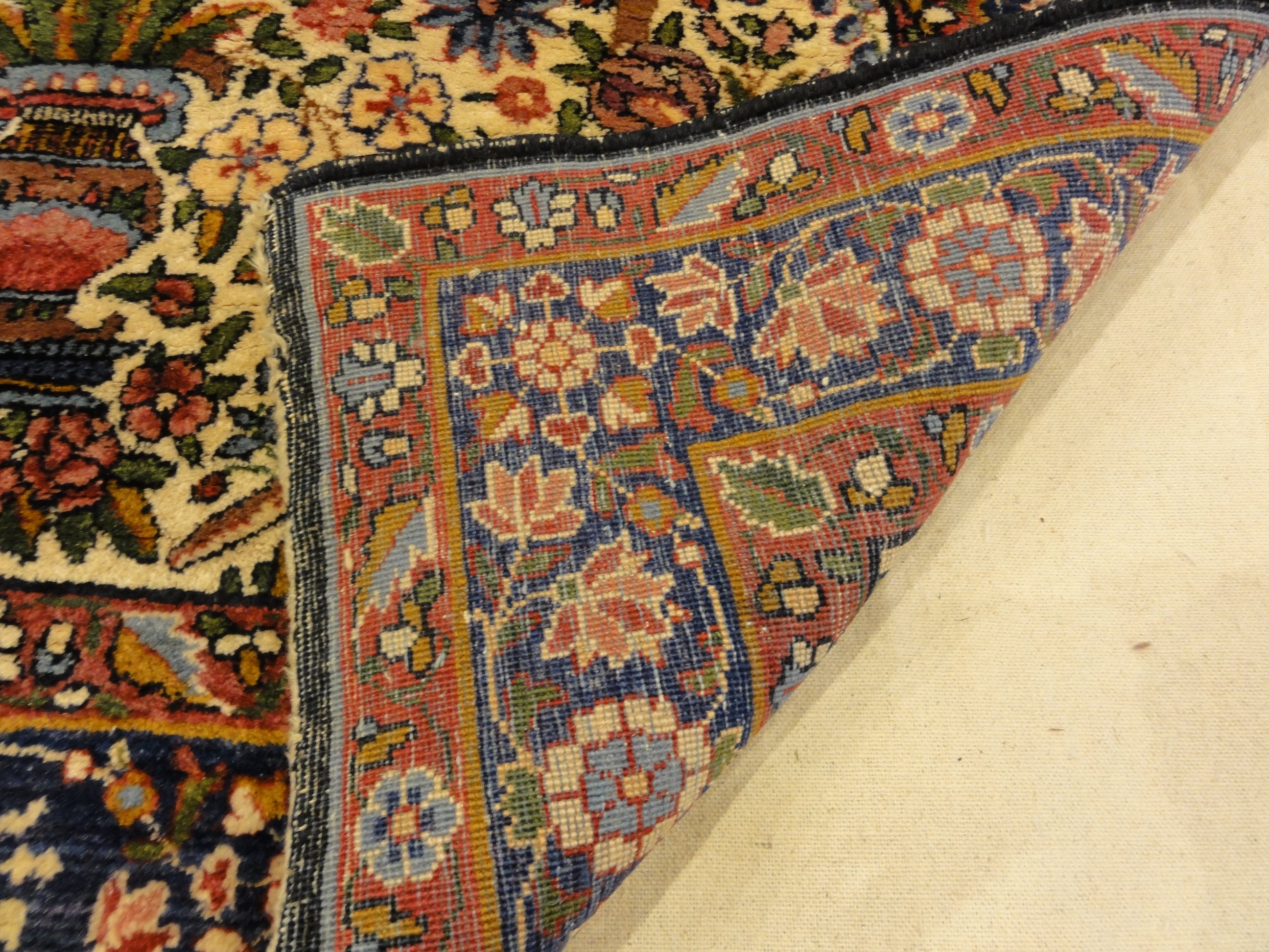 Antique Persian Garden of Paradise Kerman Rug 30219