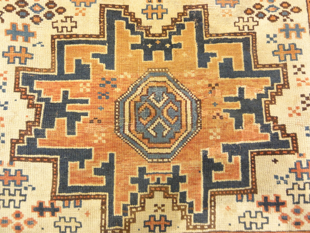 Antique CAucasian Leshgi Star Rug Circa 1880s 30491