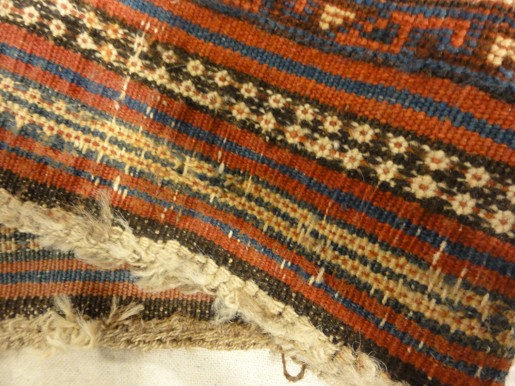 Antique Lori Persian Tribal Rug Circa 1880. A piece of genuine authentic antique woven carpet art sold by Santa Barbara Design Center Rugs and More.