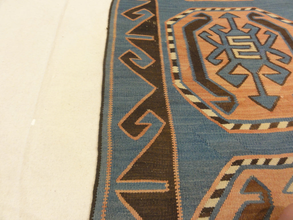 Antique Caucasian Avar Kelim Rug with Dragon and Phoenix 27824