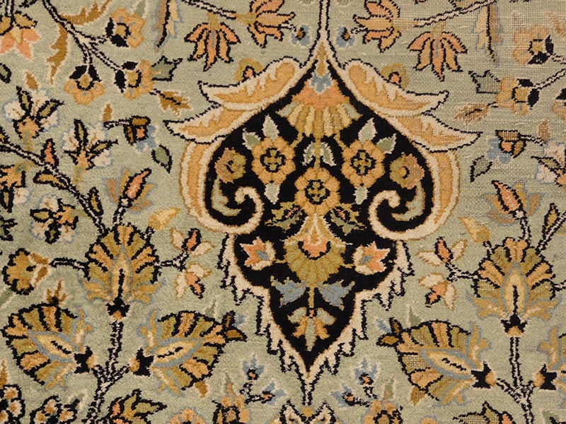 Vintage Silk Rug 32653