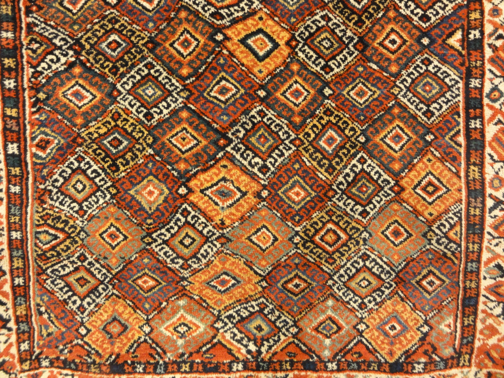 Antique Lori South Persian. A piece of genuine authentic antique woven carpet art sold by Santa Barbara Design Center, Rugs and More.