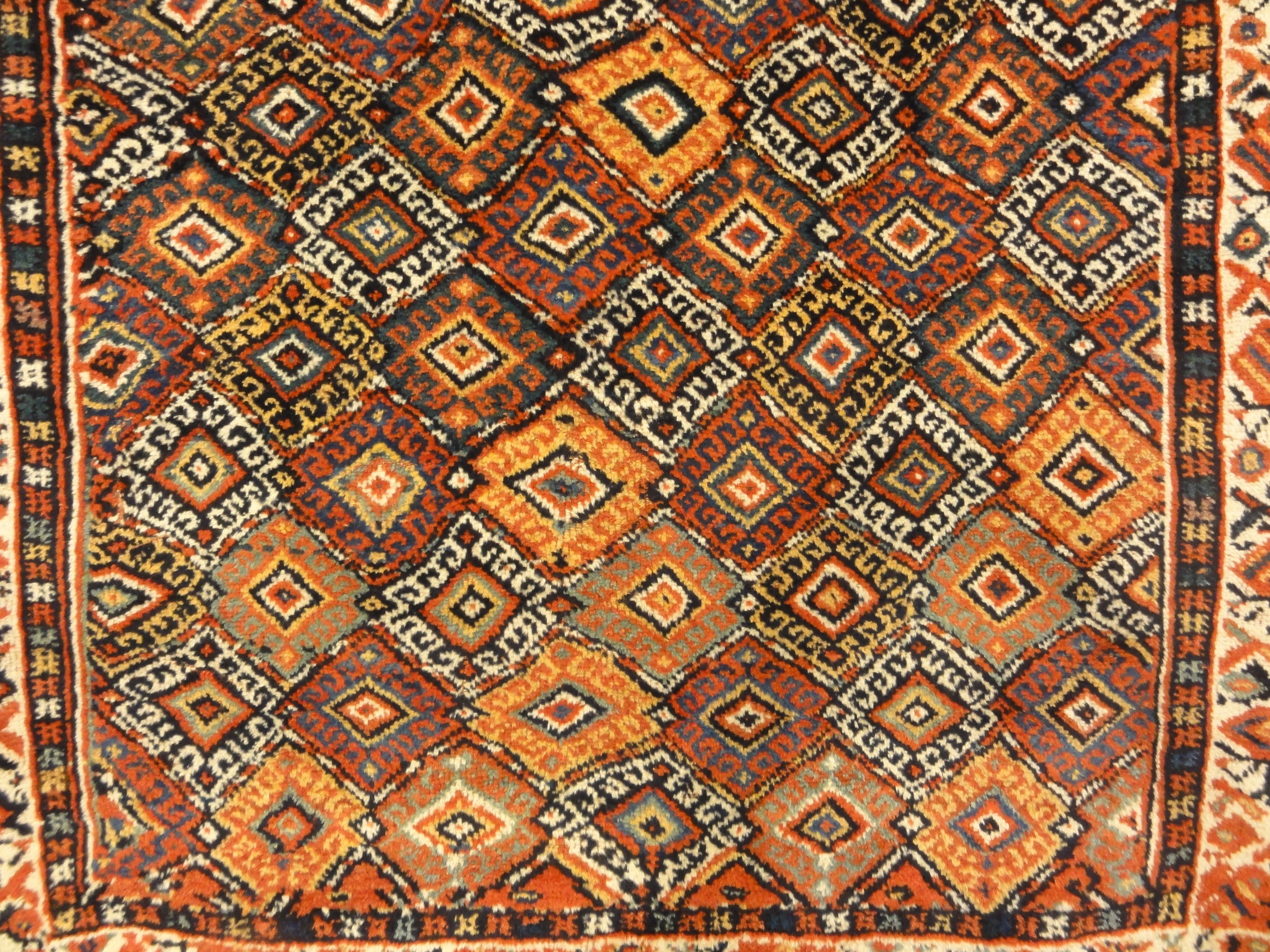 Antique Lori South Persian. A piece of genuine authentic antique woven carpet art sold by Santa Barbara Design Center, Rugs and More.