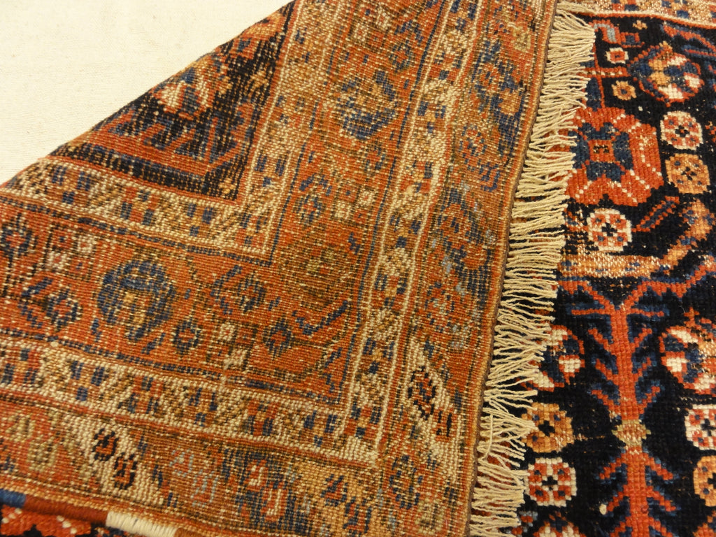 Antique Handwoven Persian Afshar Botteh. A piece of genuine, intricate woven carpet art sold by Santa Barbara Design Center Rugs and More.