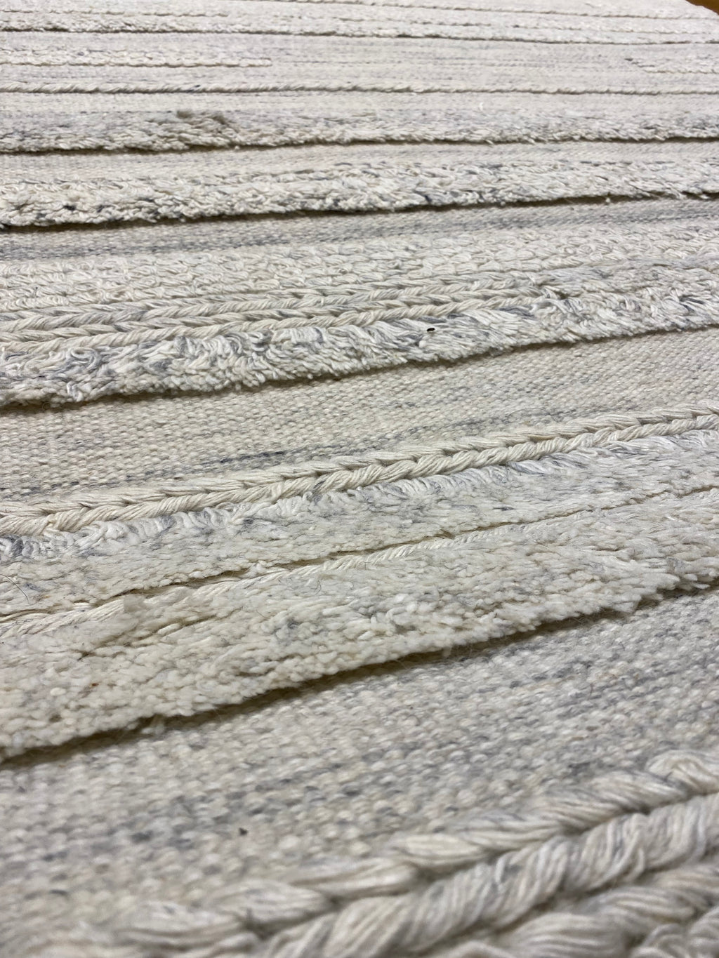 Close-up view of a Ziegler & Co Montecito Vibe Runner rug, showcasing detailed woven texture and intricate patterns.