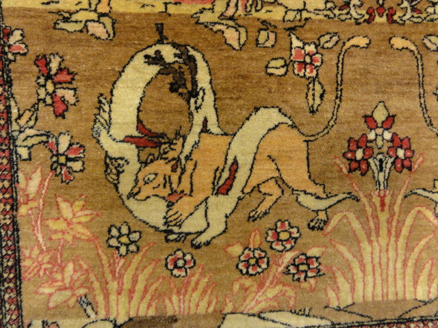 Antique Persian Wool Isfahan Tree of Life 30111