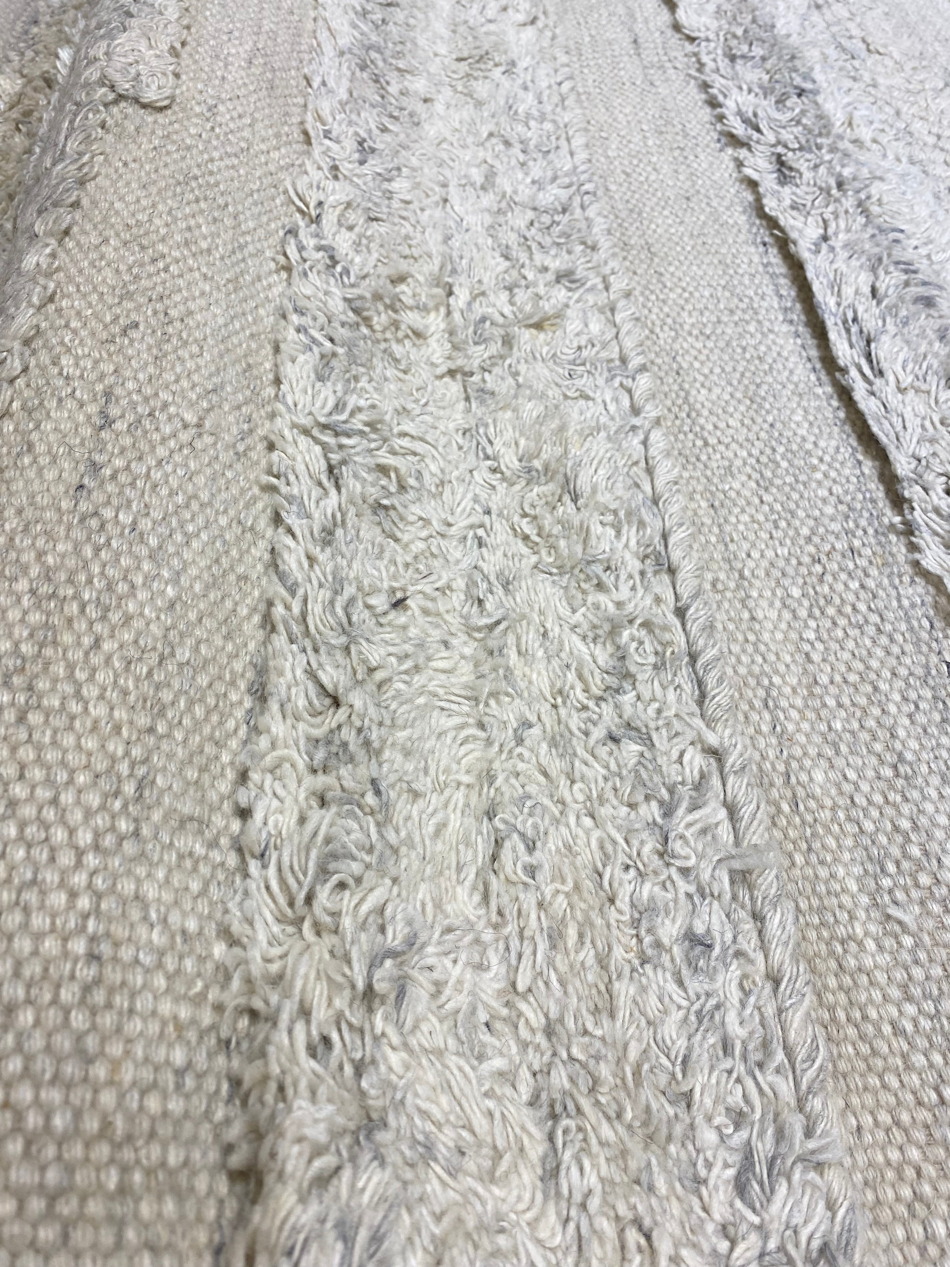 Close-up photo of Ziegler & Co Montecito Vibe Runner showcasing its textured, woven pattern in neutral tones.
