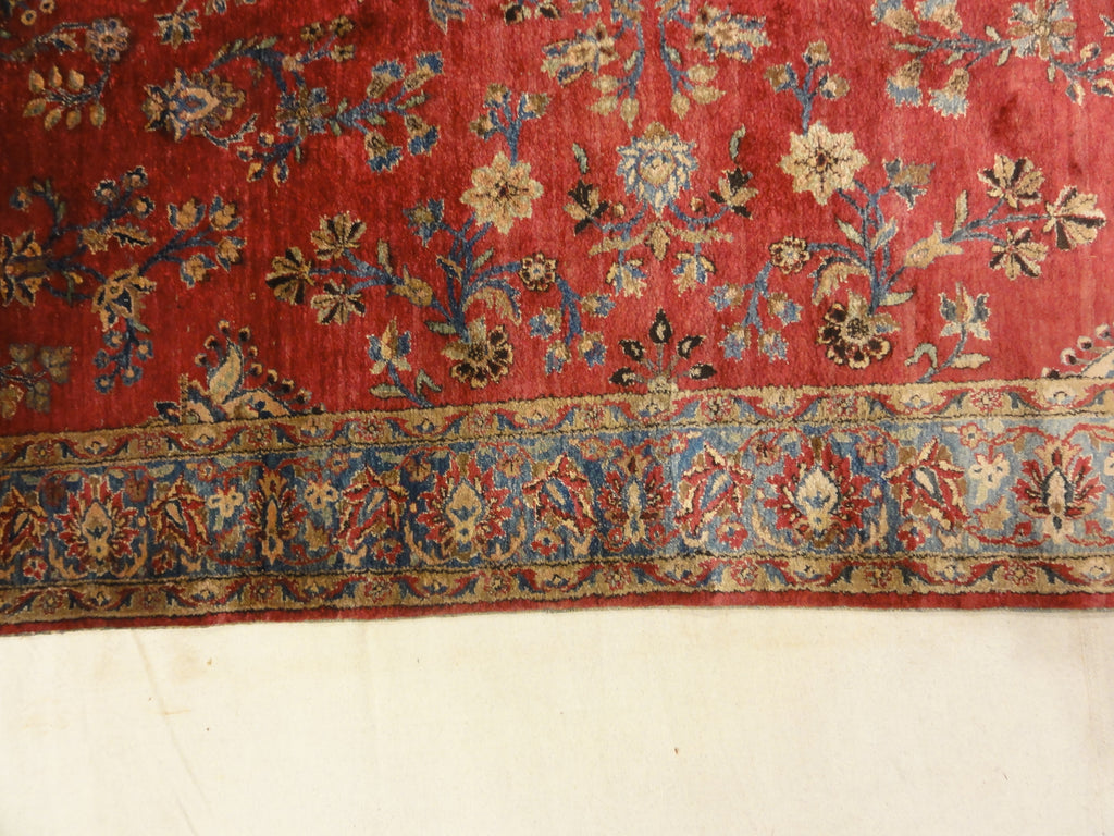 Antique Finest Silk Persian Kashan ca.1890 30044