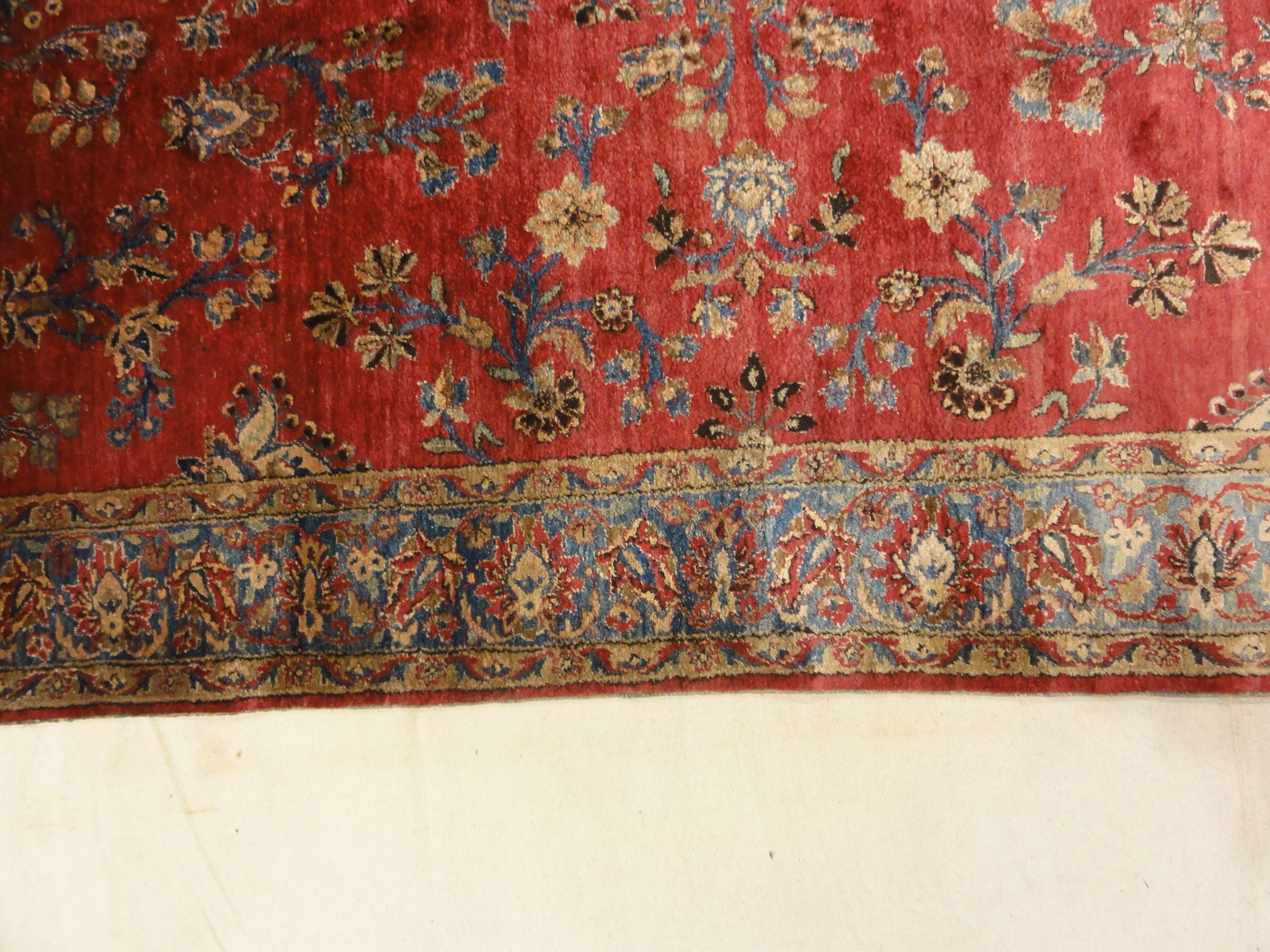 Antique Finest Silk Persian Kashan ca.1890 30044