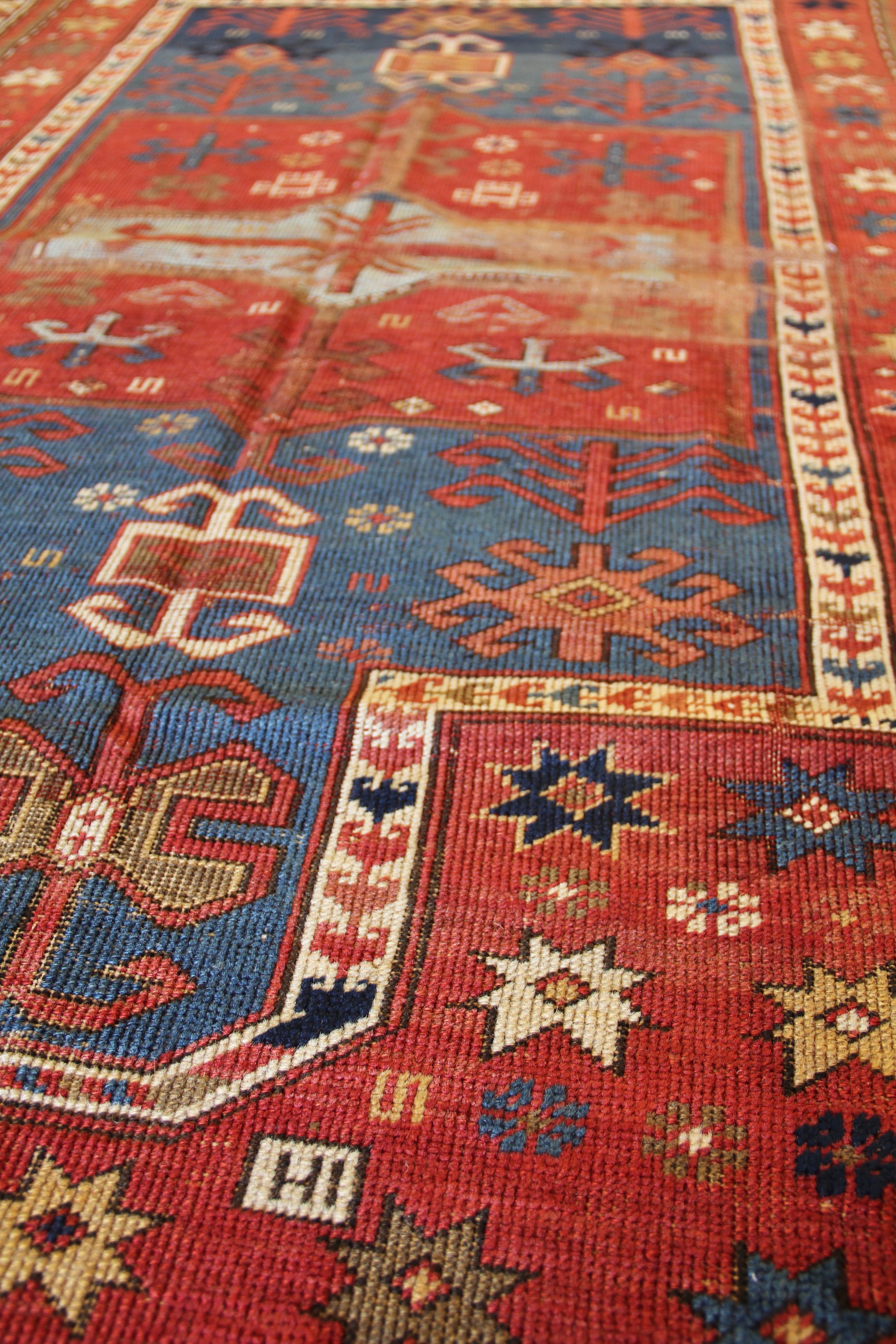 Antique Shirvan Fakhralou Prayer Rug 38227