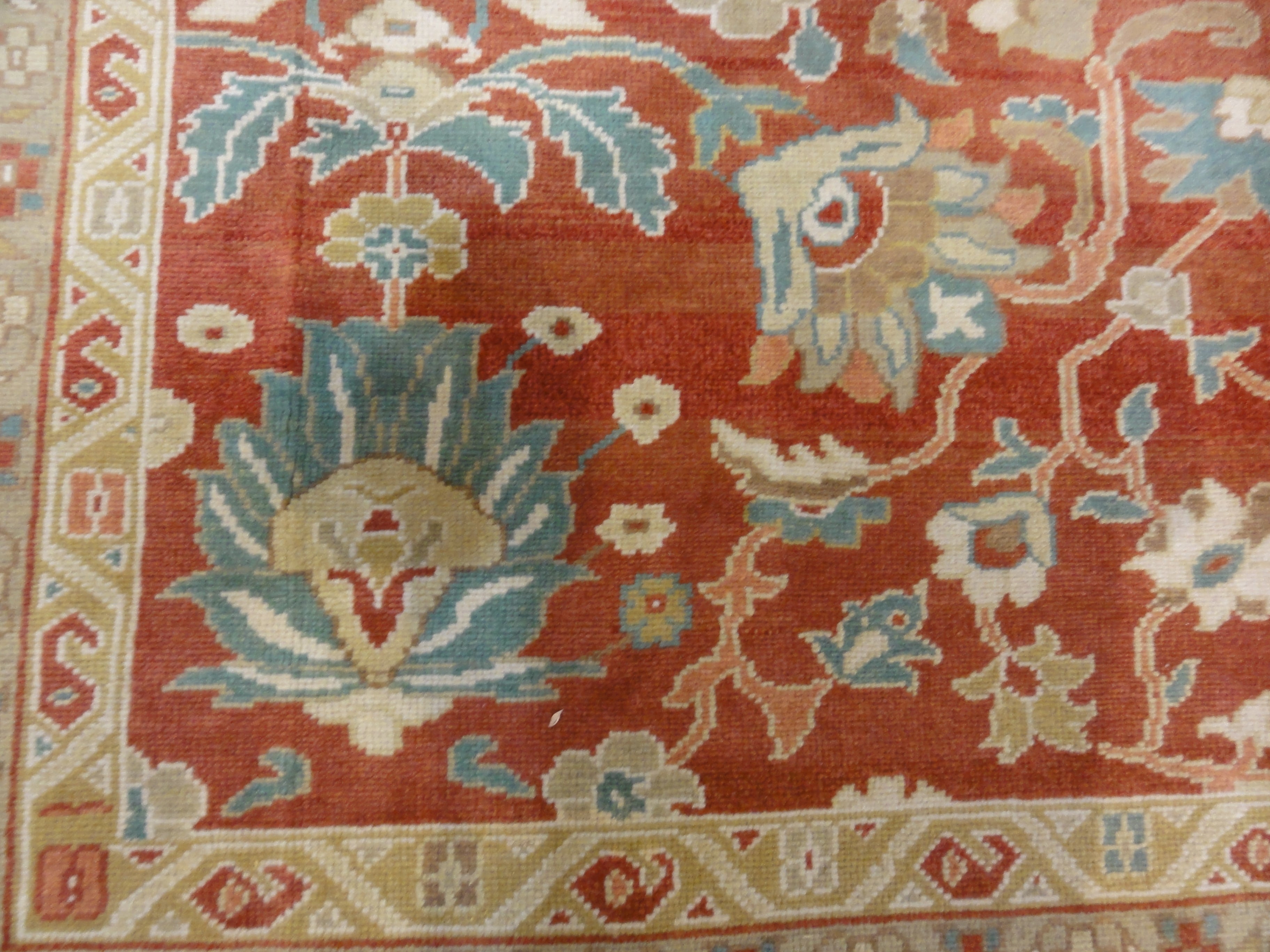 33668 Vintage Oushak Angora