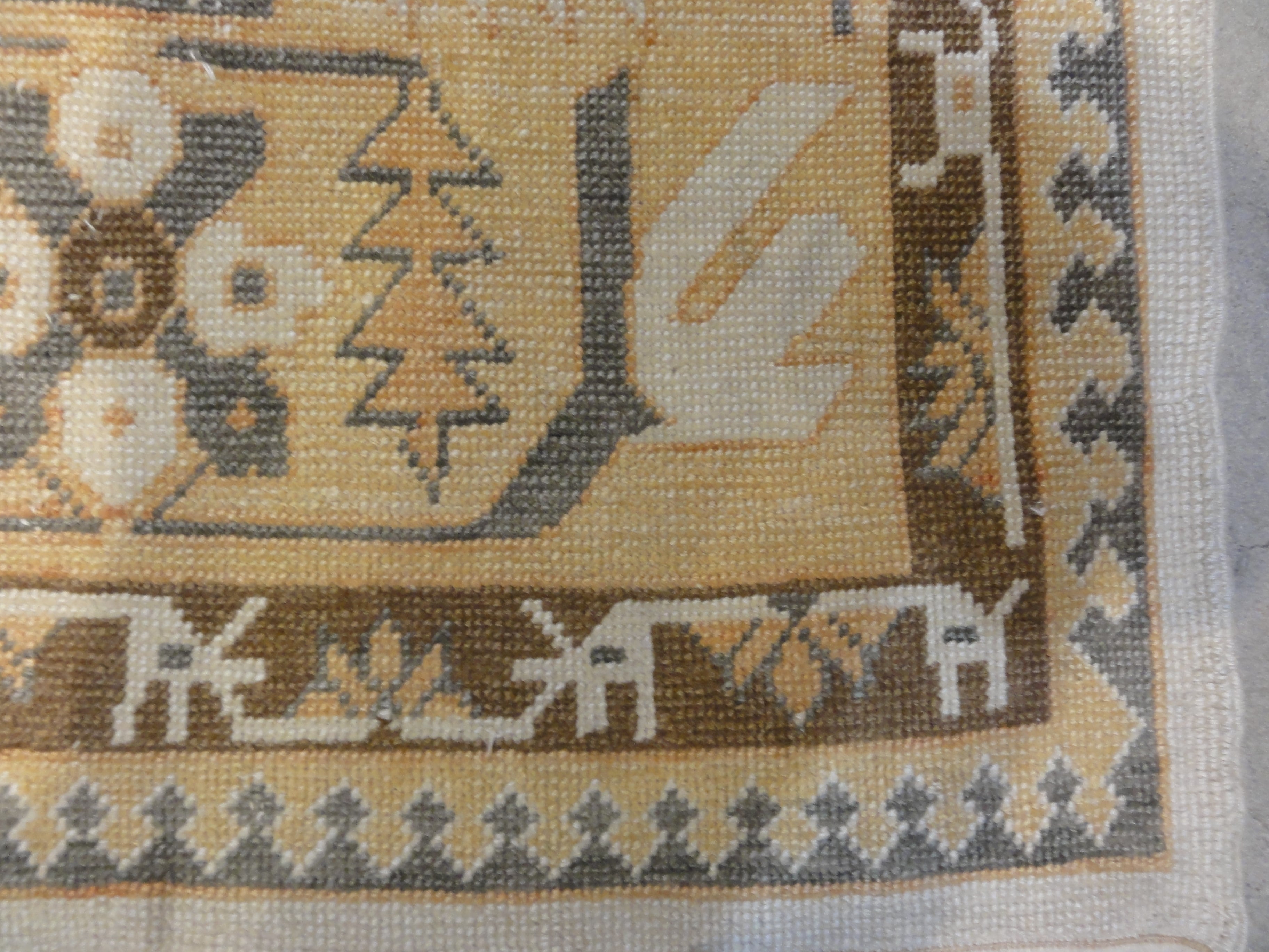 Vintage Turkish Oushak Angora 33660