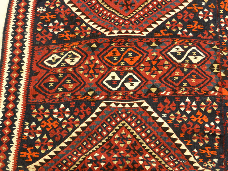 Antique Sivas Kilim with metal tread 31696