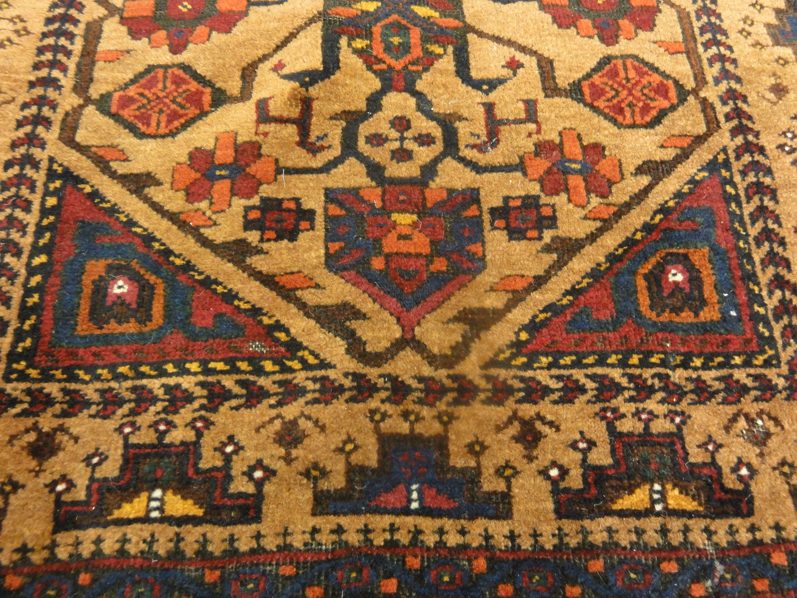 Antique Original Baluch Tree of Life Prayer Meditation Rug 30315